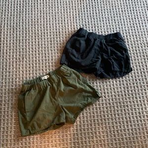 Madewell shorts — duo